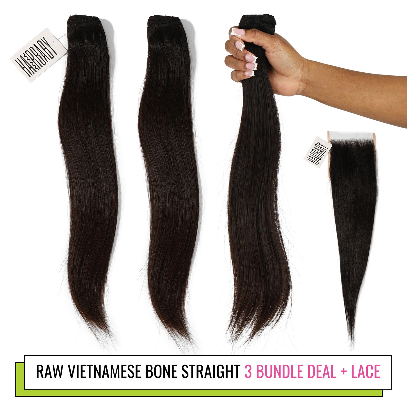 Raw Vietnamese Straight 3 Bundle Deal + Lace